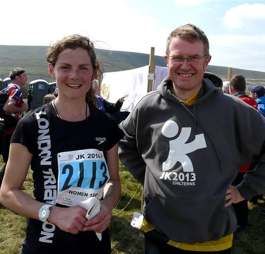 Fiona and Chris at the relays